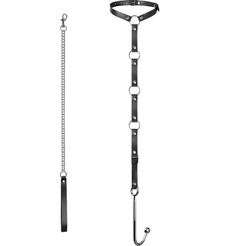 Anal Collar EverydayUse 5853 with and Hook Kinky Leash 0106